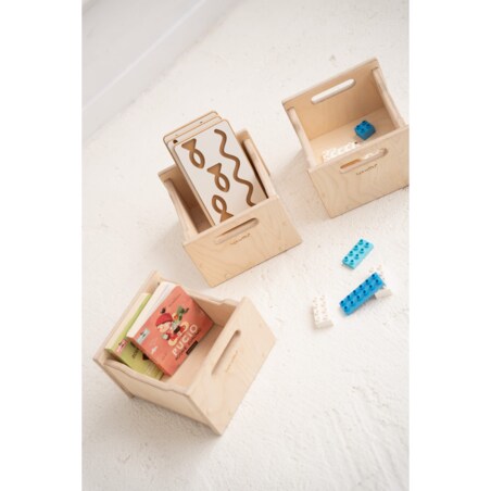 Mały BOX drewniana skrzynka na zabawki i inne cuda