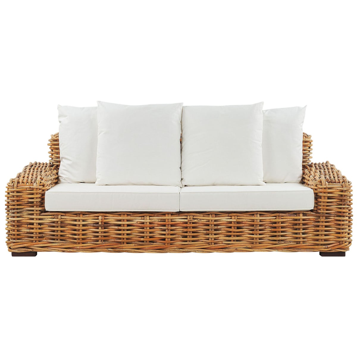 Sofa ogrodowa dla 3 osób FORLI Rattan Naturalny
