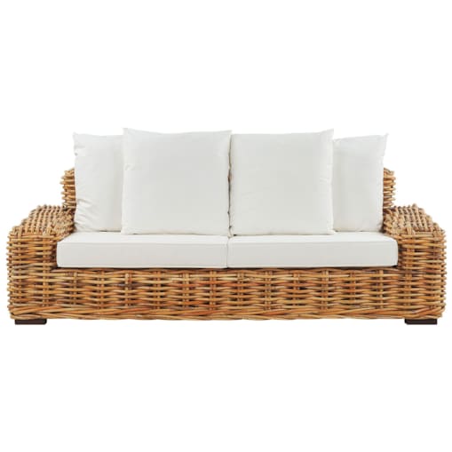 Sofa ogrodowa dla 3 osób FORLI Rattan Naturalny