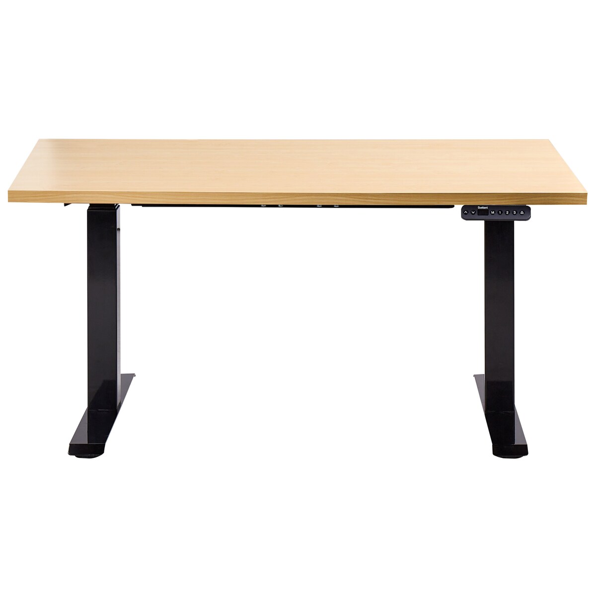 Biurko regulowane elektrycznie DESTINES Czarny/ jasny brąz 120 cm 72 cm