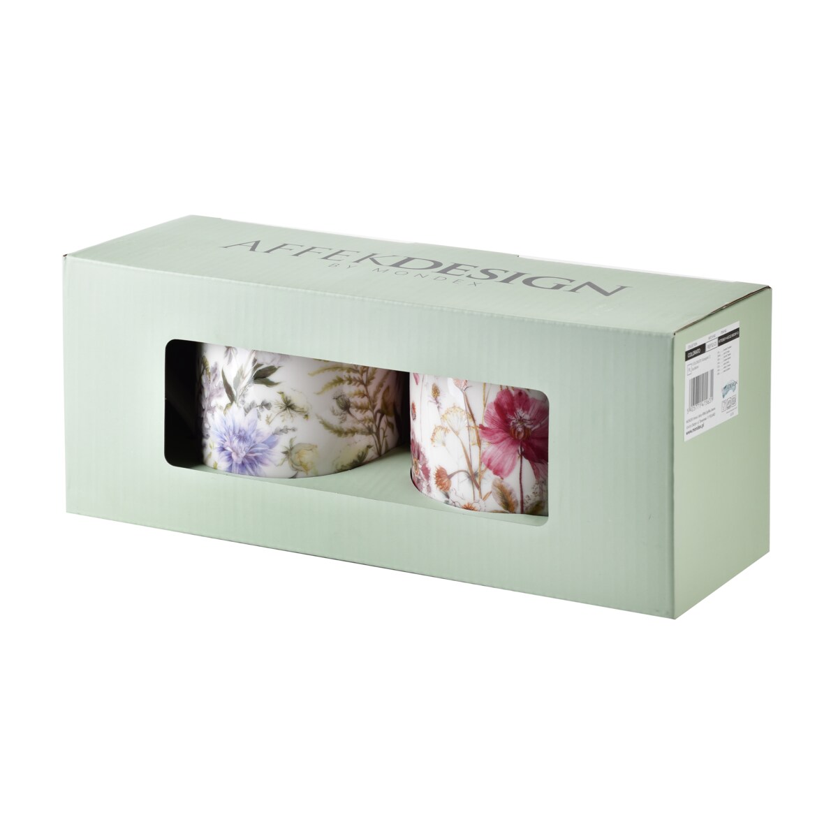 COLORATO Komplet 2 kubków 2x400ml 8x H9,7cm