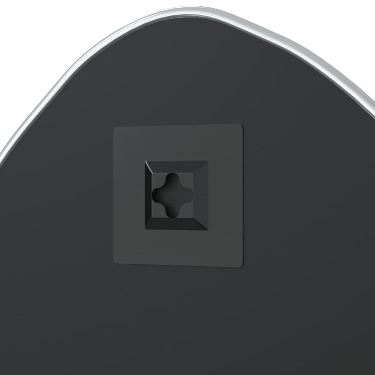 vidaXL Lustro ścienne, srebrne, 60x50 cm