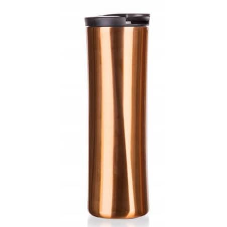 KUBEK PODRÓŻNY TERMICZNY termos 500 ml MIEDZIANY na kawę herbatę napoje