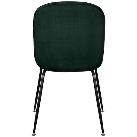 Krzesło tapicerowane welurowe do salonu jadalni zielone