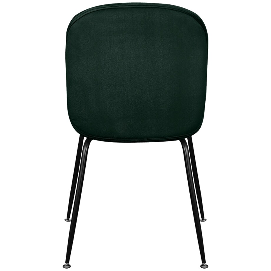 Krzesło tapicerowane welurowe do salonu jadalni zielone