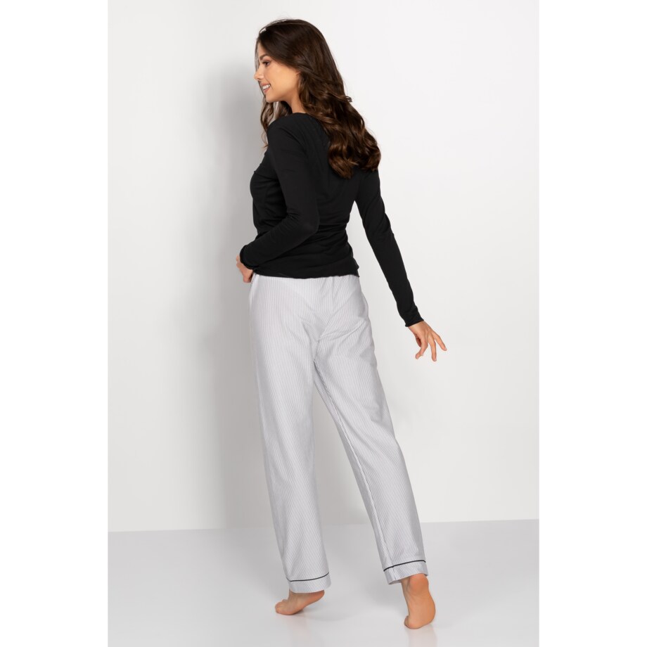 Piżama Simple Beauty Black-Grey, S