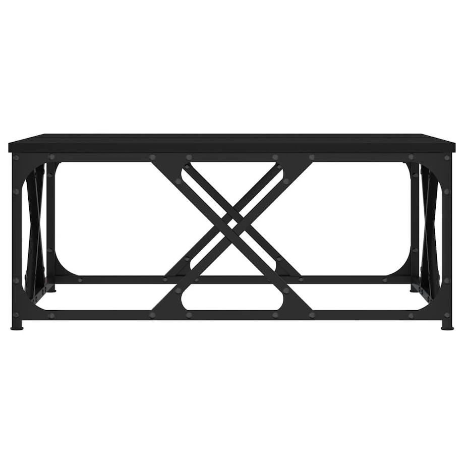 vidaXL Stolik kawowy, czarny, 70x70x30 cm, materiał drewnopochodny