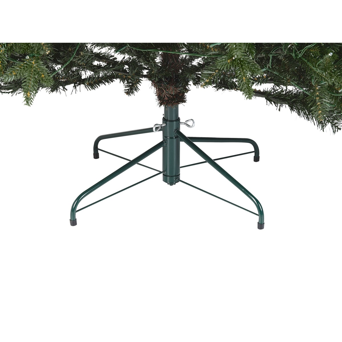 Sztuczna choinka ze światełkami 210 cm zielona FIDDLE