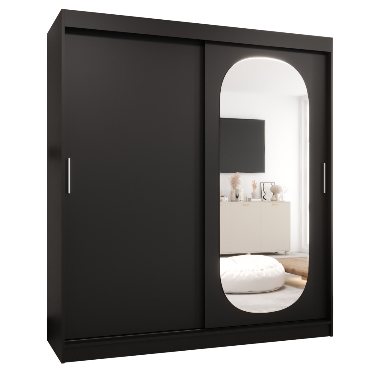 Szafa przesuwna ROYAL 180 czarny