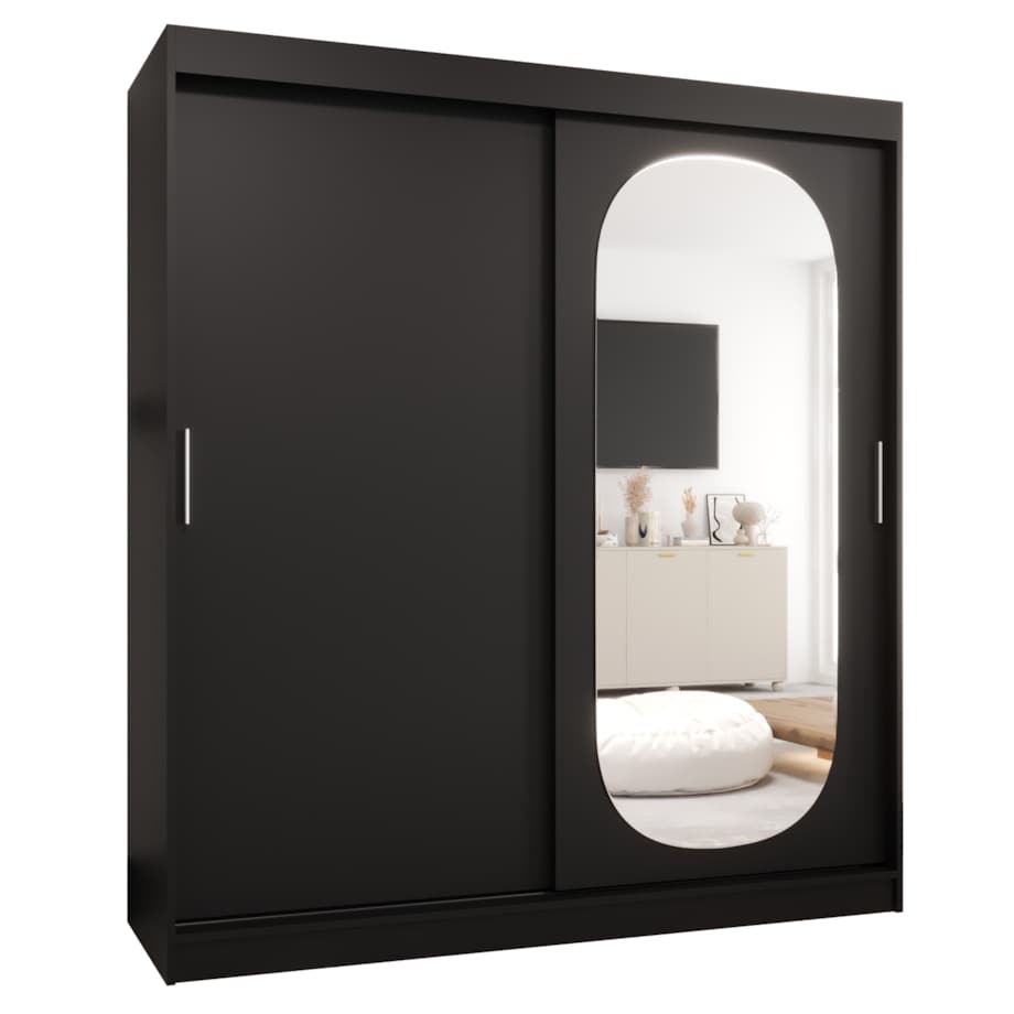 Szafa przesuwna ROYAL 180 czarny