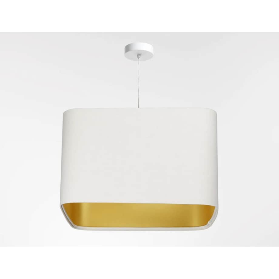 Lampa wisząca KWADRO SUE 40w30 biała/złota