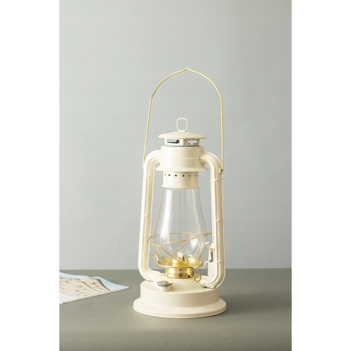 LAMPA NAFTOWA latarnia biała XL + knot