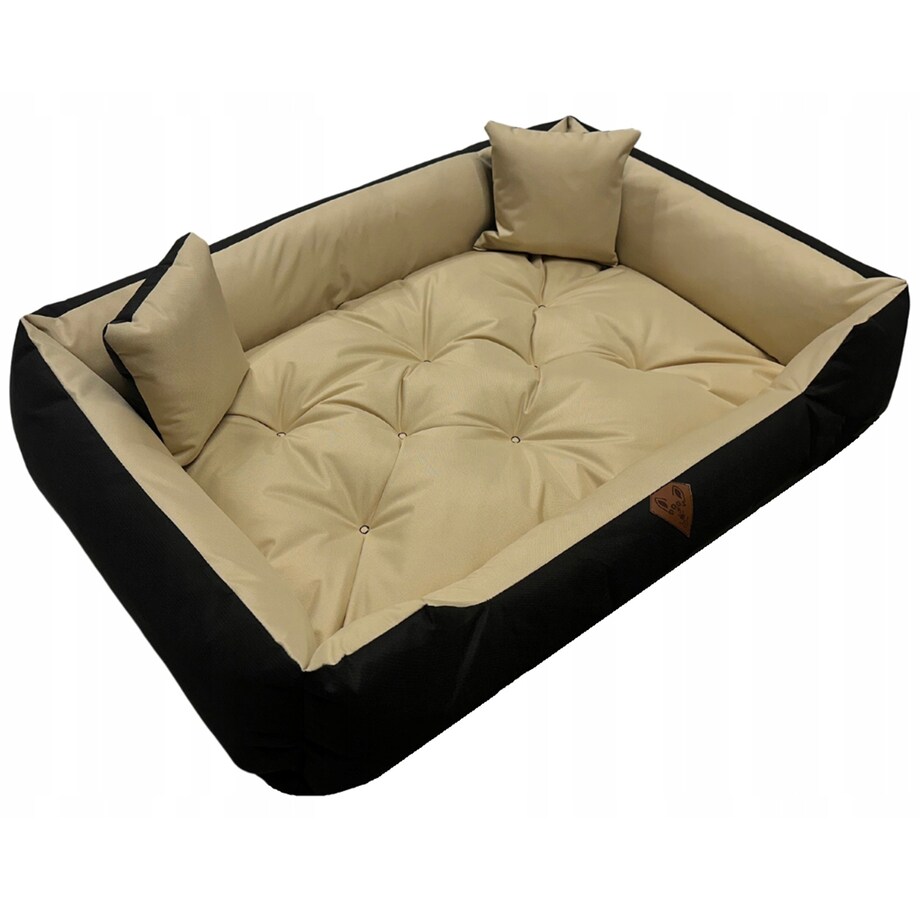 Legowisko Dla Psa Kanapa Posłanie 145X115 Cm Wodoodporne Poduszki Pikowane Beżowe