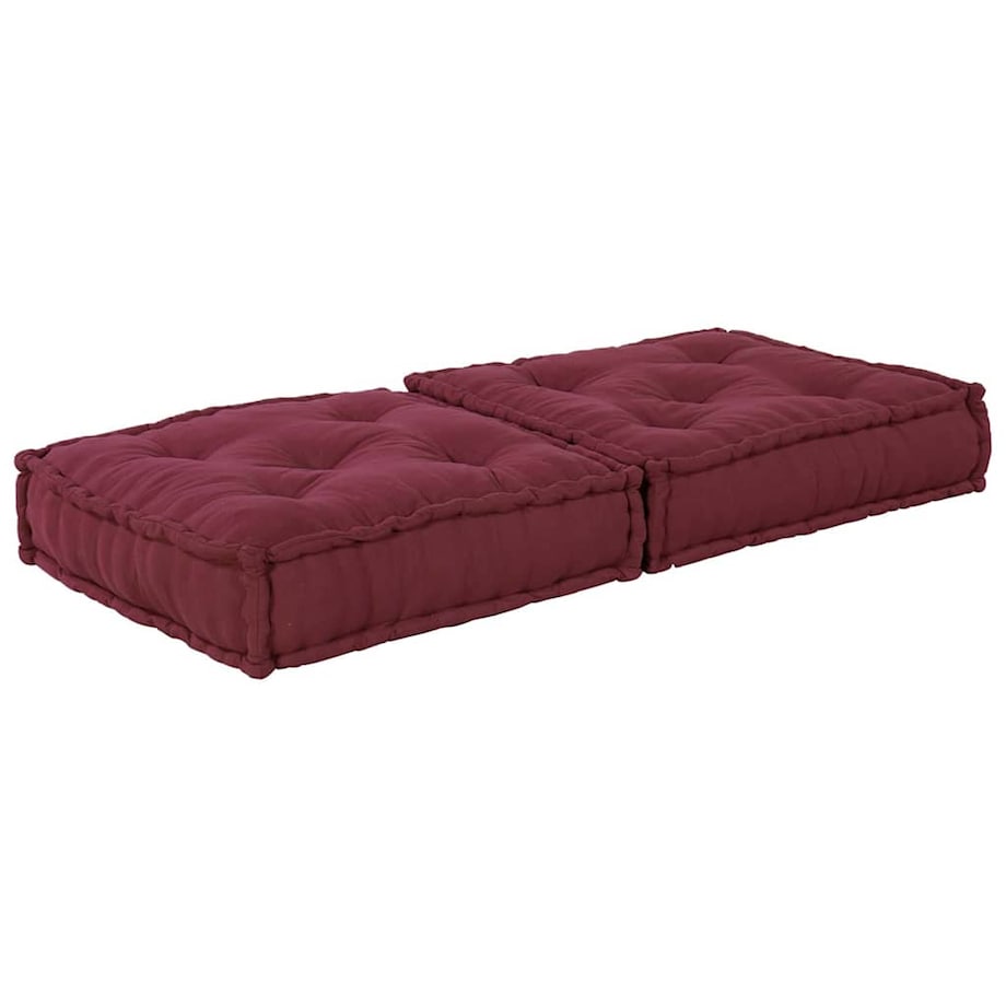 vidaXL Modułowa sofa, bordowy, 70x70x36, materiał