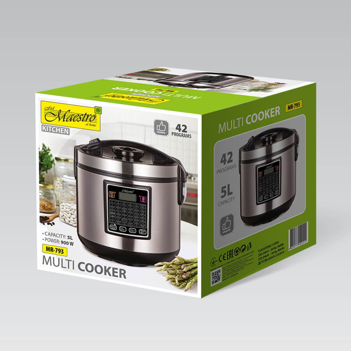 Multicooker 5L 42 programy robot garnek elektryczny 900W MAESTRO
