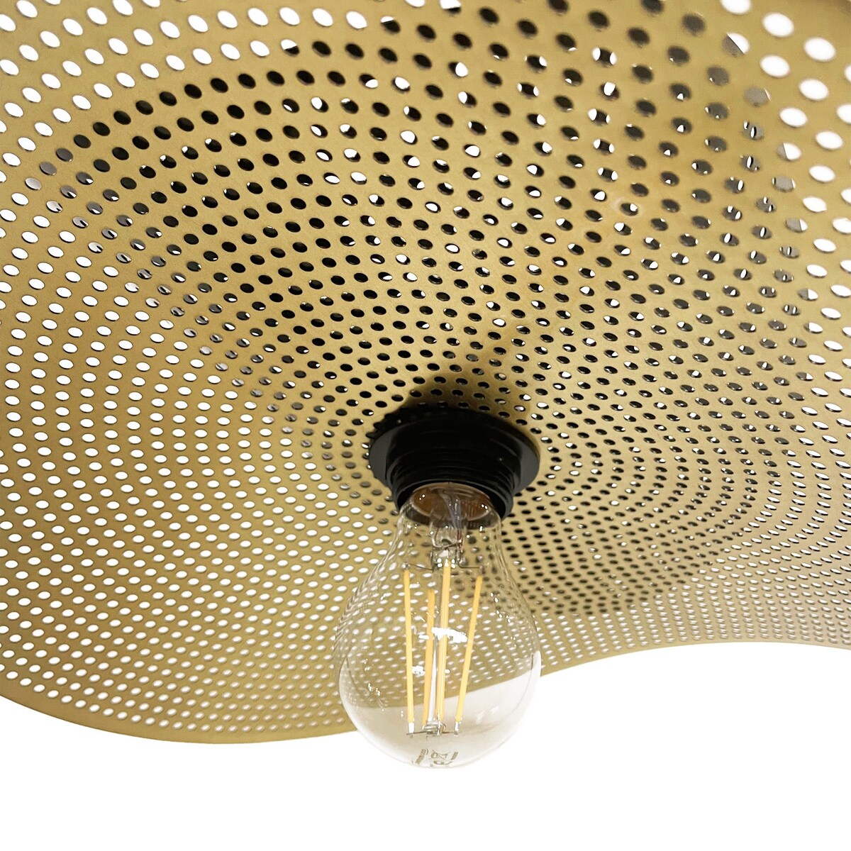 Lampa Sufitowa Wisząca App1471-1Cp Czarny Złoty, Metal