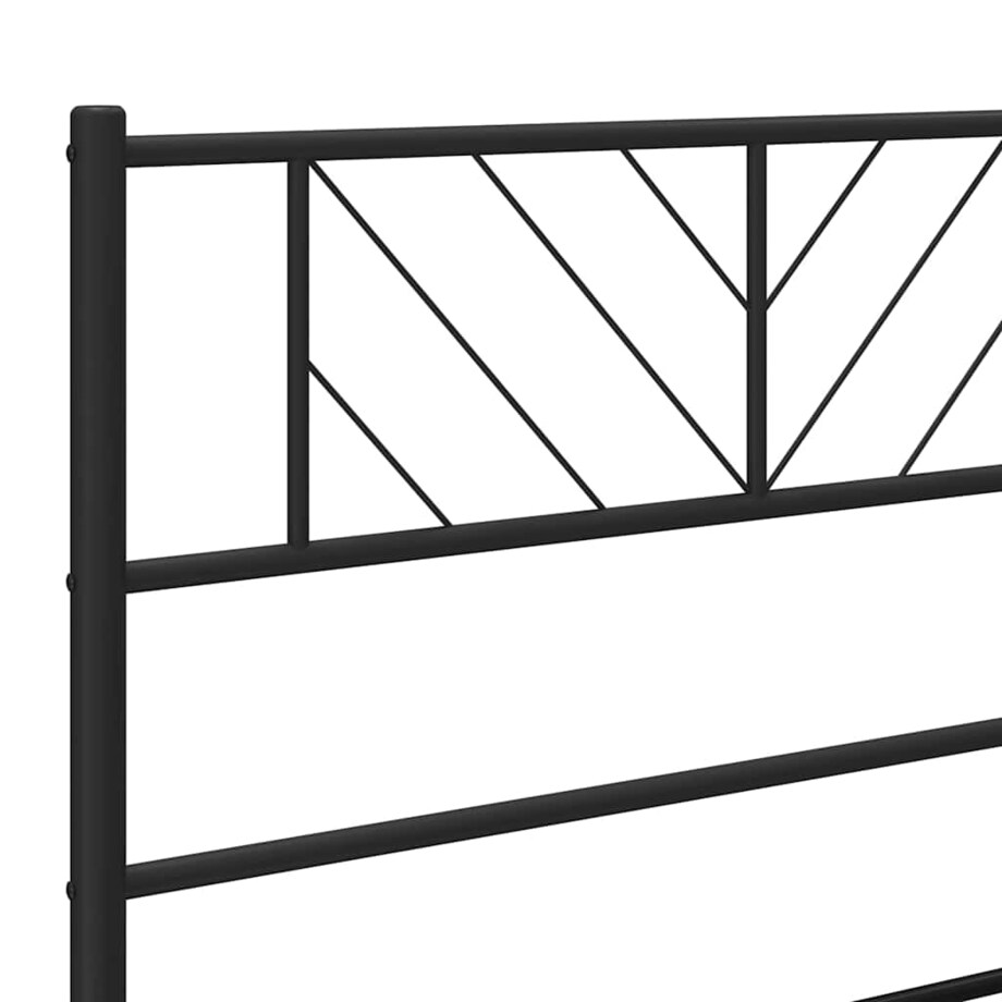 vidaXL Metalowe wymienne wezgłowie, czarne, 100 cm