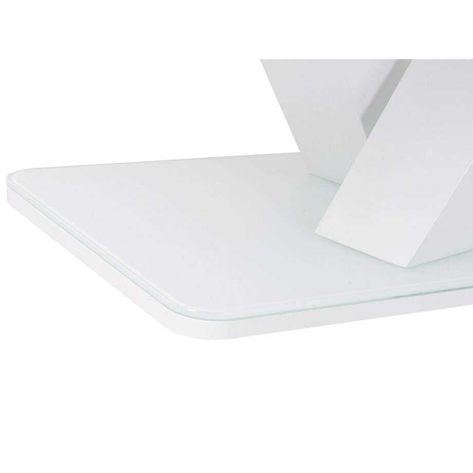 Stół do jadalni rozkładany 160/200 x 90 cm biały SALTUM