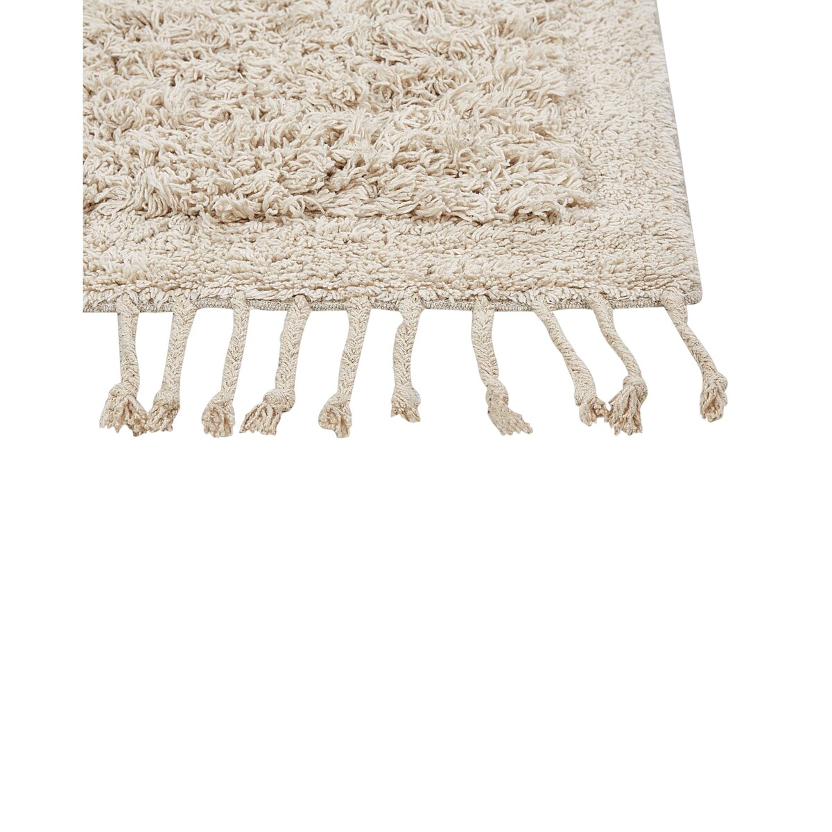 Dywanik łazienkowy bawełniany 50 x 80 cm beżowy OLTAN