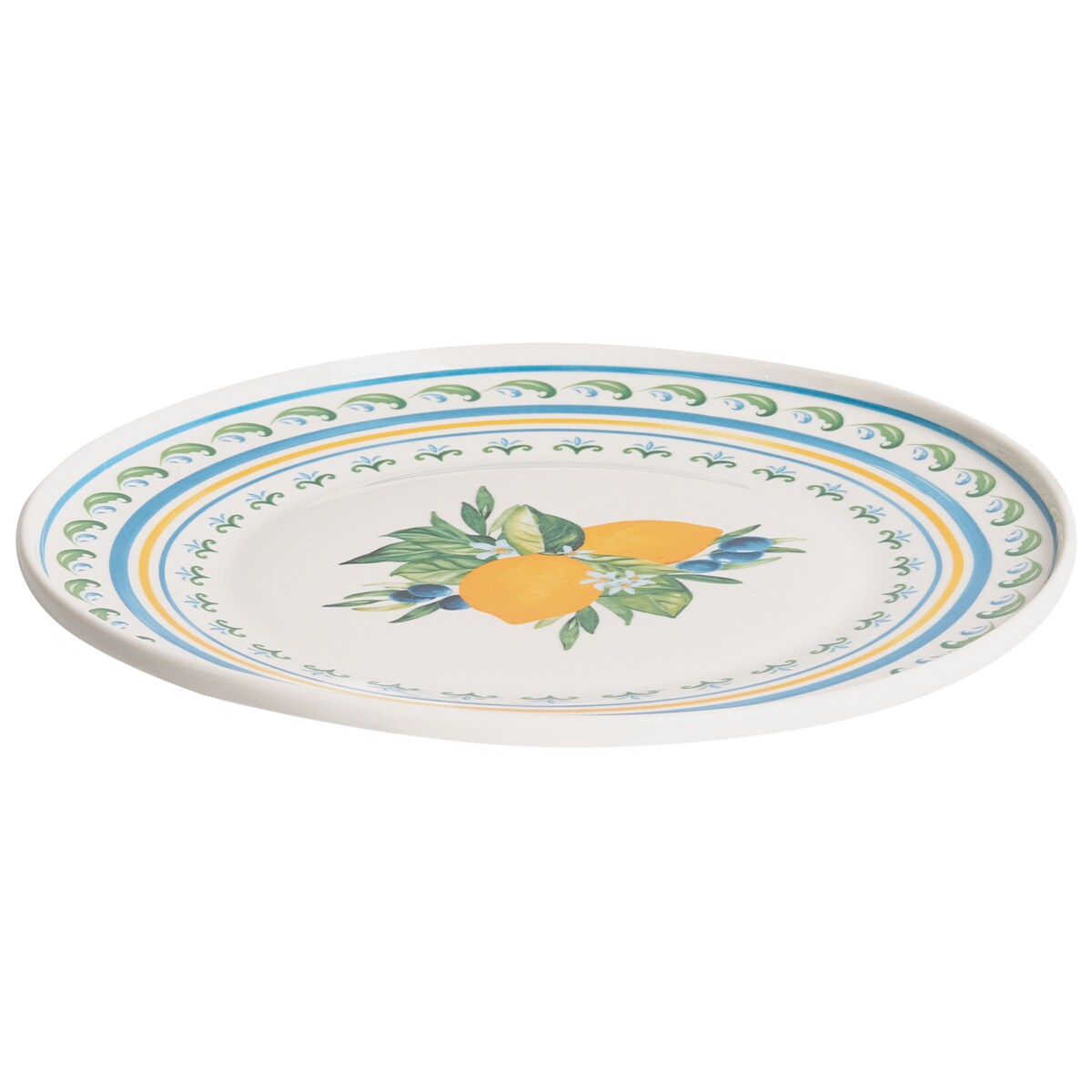 Zastawa stołowa 12-częściowa TARRAGON Porcelana Biały/ zielony