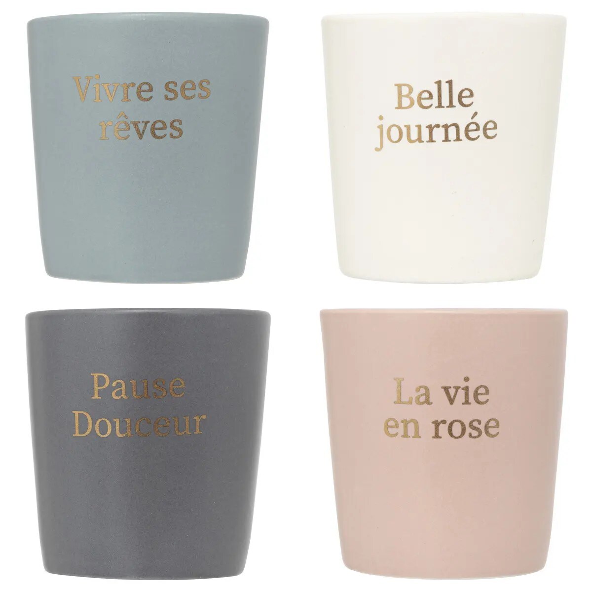 Komplet 4 filiżanek do espresso Belle Journée 100 ml