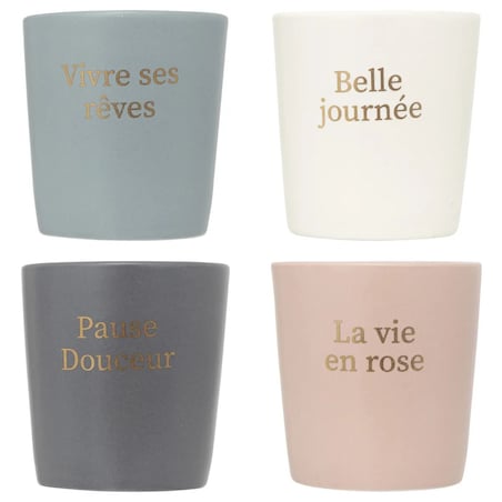 Komplet 4 filiżanek do espresso Belle Journée 100 ml