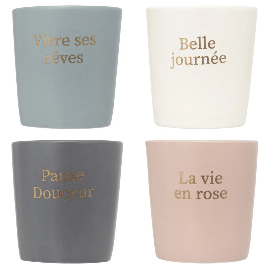 Komplet 4 filiżanek do espresso Belle Journée 100 ml