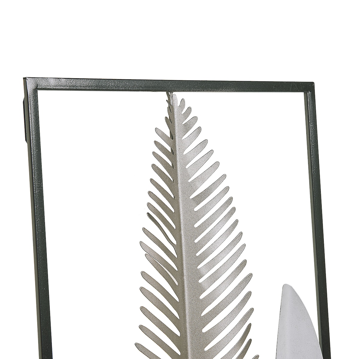 Dekoracja ścienna Liść NIOBIUM Metal 90 cm Srebrny
