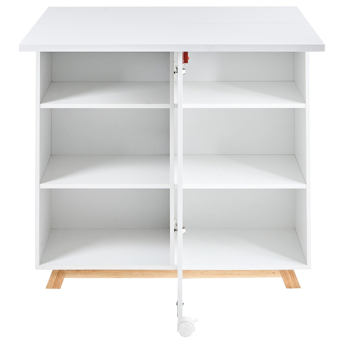 Szafka z funkcją biurka FLOMOT Biały 80 cm 40/80 cm Składane