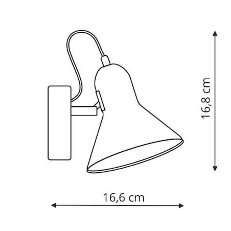 Kinkiet LAMPA ścienna ASTAMA LP-1122/1W WH Light Prestige industrialna OPRAWA metalowa regulowana biała