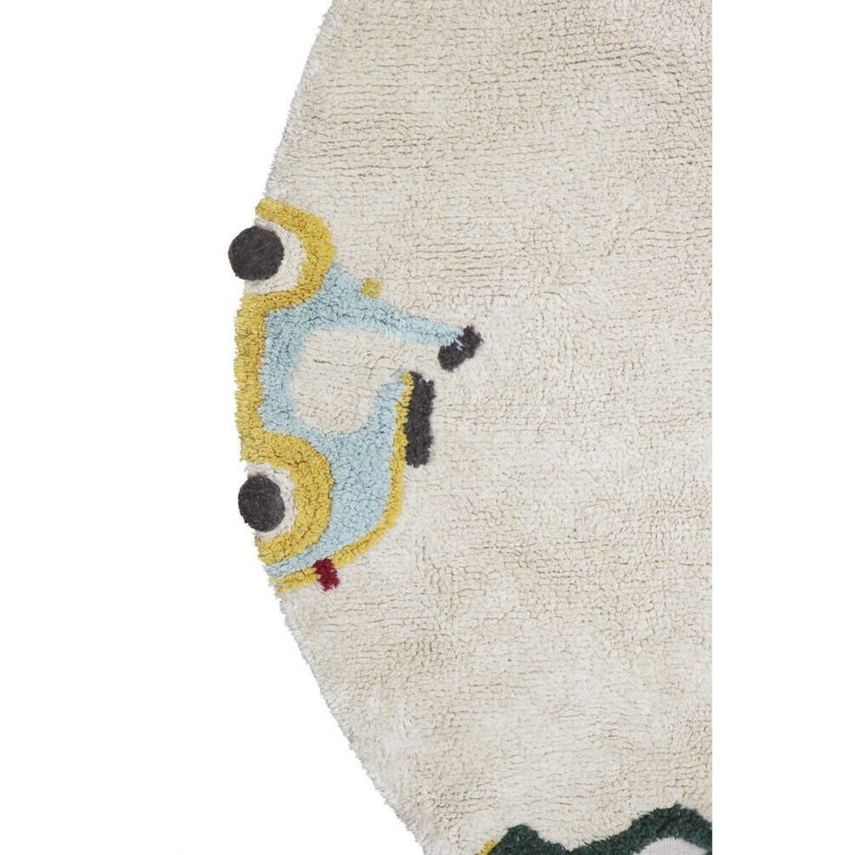 Dywan bawełniany pojazdy Eco-City Ø140 cm Lorena Canals