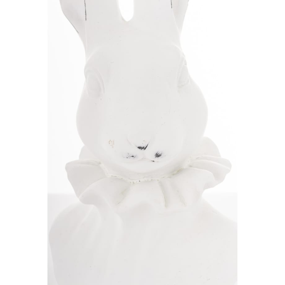 Figurka - popiersie królika 27,5x15x10 cm TORACE - VI biały