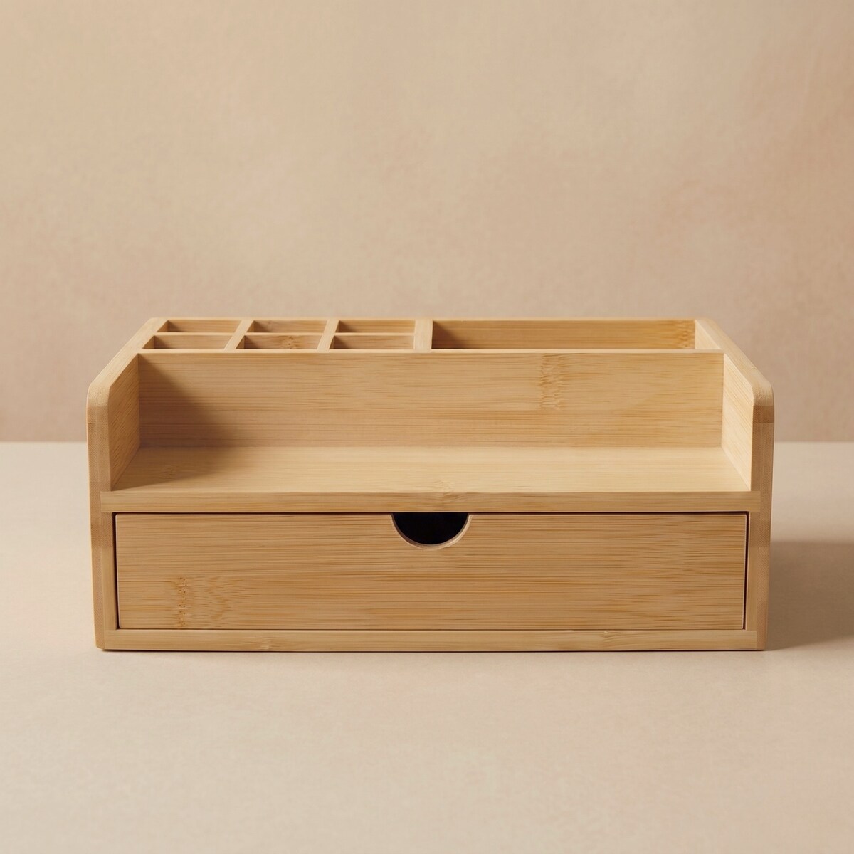 Organizer biurkowy bambusowy, 10 x 25 x 15,5 cm