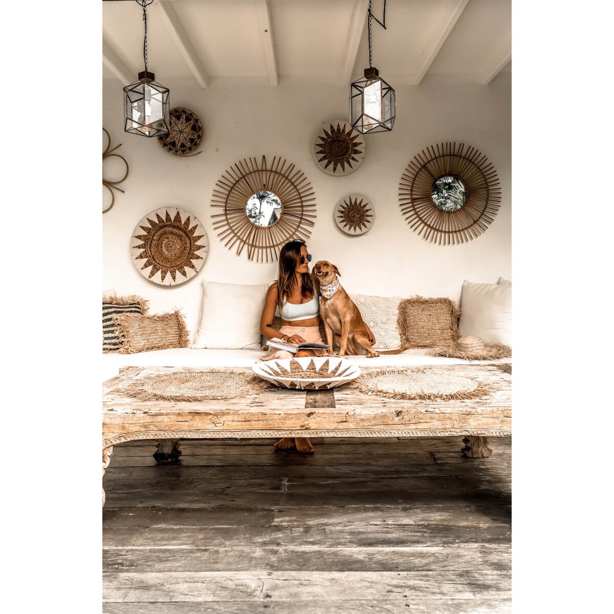 TALERZ Z BANANOWCA BIAŁY L