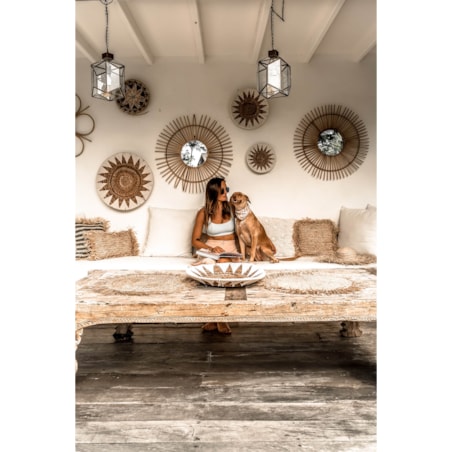 TALERZ Z BANANOWCA BIAŁY L