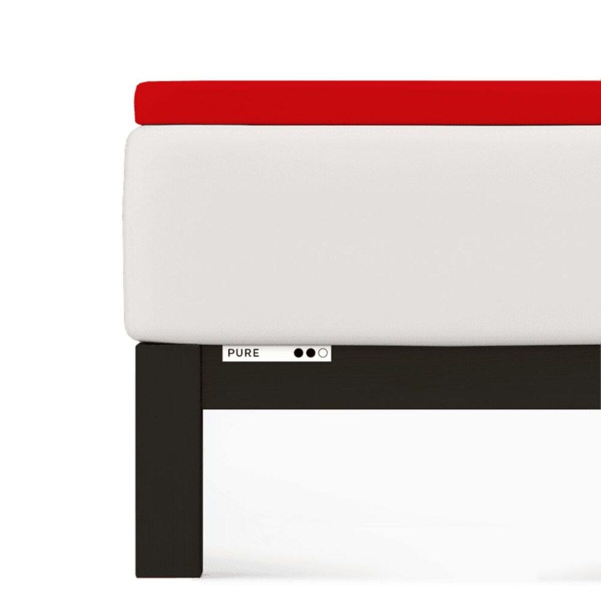 Prześcieradło Topper Schlafgut 140 x 200cm-160 x 220cm Red Deep 285