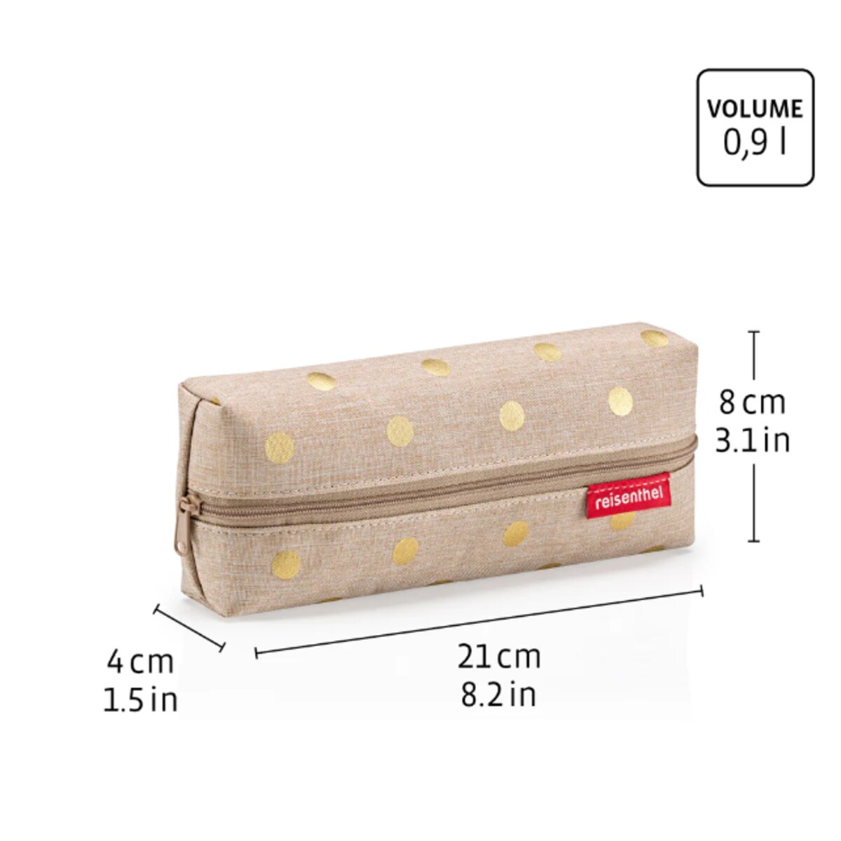 Kosmetyczka BEAUTYCASE zestaw, leo macchiato