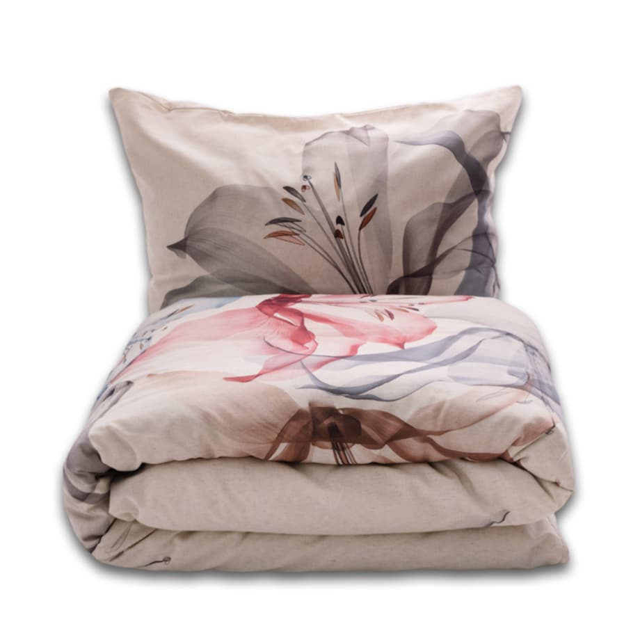 Pościel lniana LINEN druk(160x200+30-1,70x80+20-2)
