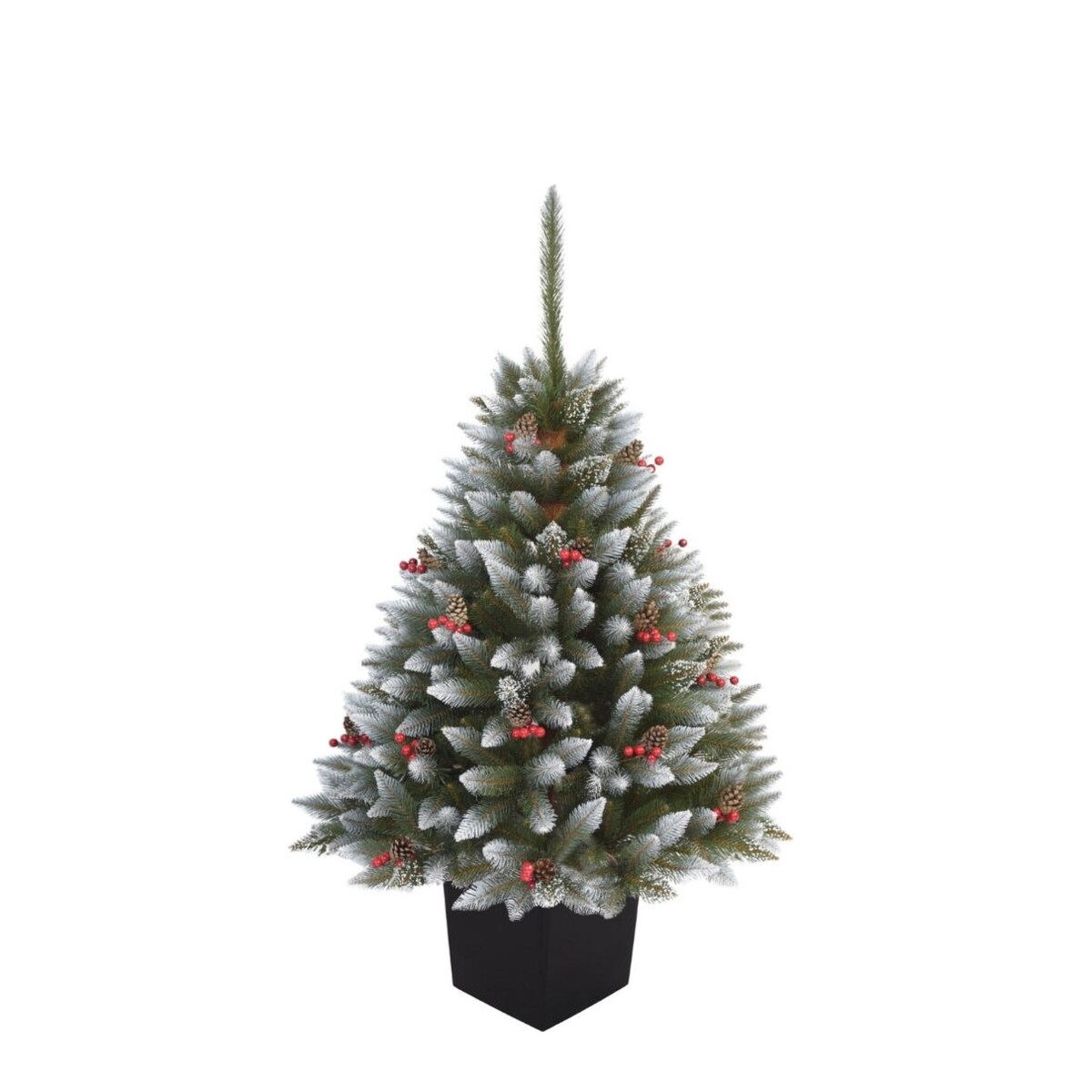 Choinka Premium Świerk Diamentowy Ilex w Kwadratowej Donicy 130 cm X-Choinka 7 kolorów donicy