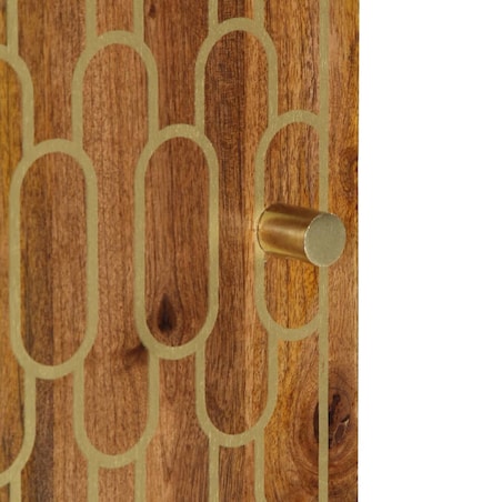 vidaXL Szafka łazienkowa, 38x33x58 cm, lite drewno mango