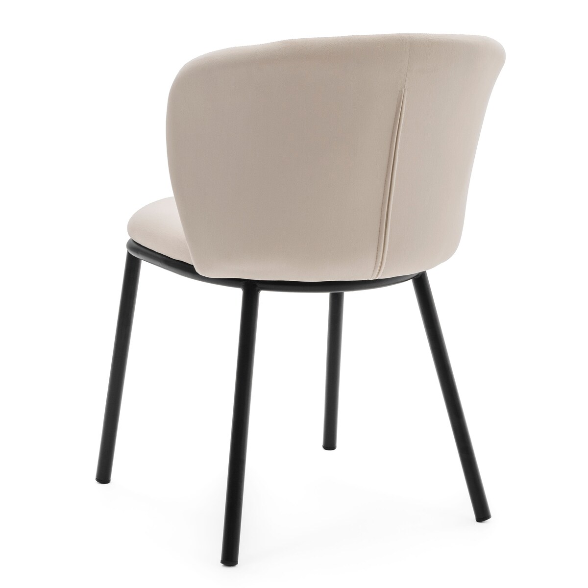 KRZESŁO TAPICEROWANE WELUROWE DO SALONU JADALNI GLAMOUR BEŻOWE BARI