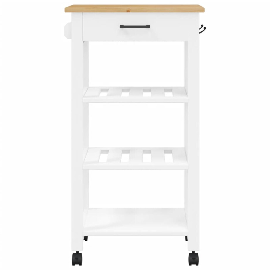 vidaXL Wózek kuchenny, MONZA, 48x40x88,5 cm, lite drewno sosnowe