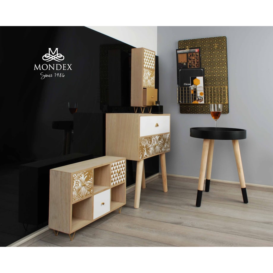 SARA GOLD Tablica z półką 40x6x60cm wyprzedaż