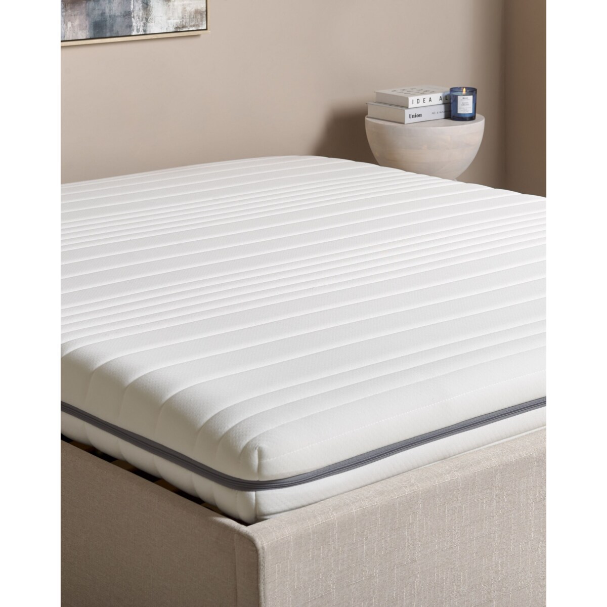 Materac piankowy zdejmowany pokrowiec 180 x 200 cm ENCHANT