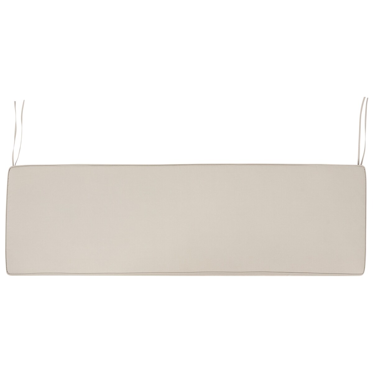 Ławka ogrodowa z poduszką Drewno 160 cm Beżowoszary SOVANA