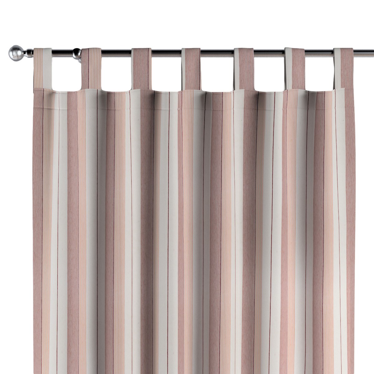 Zasłona na szelkach 1 szt. 130x245 czerwone pasy