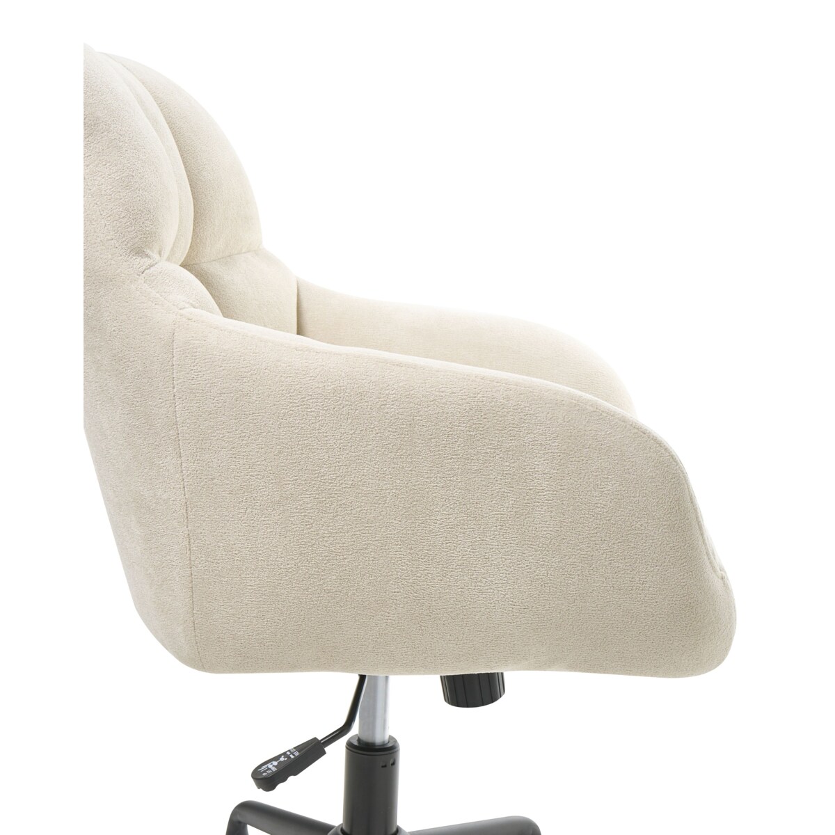 Krzesło obrotowe PALMDALE Welur Jasnobeżowy