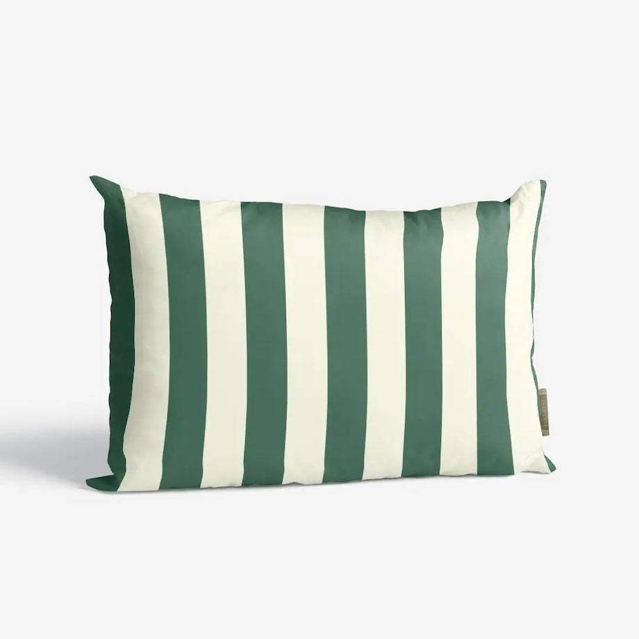 Poduszka świąteczna - klasyczne zielone pasy