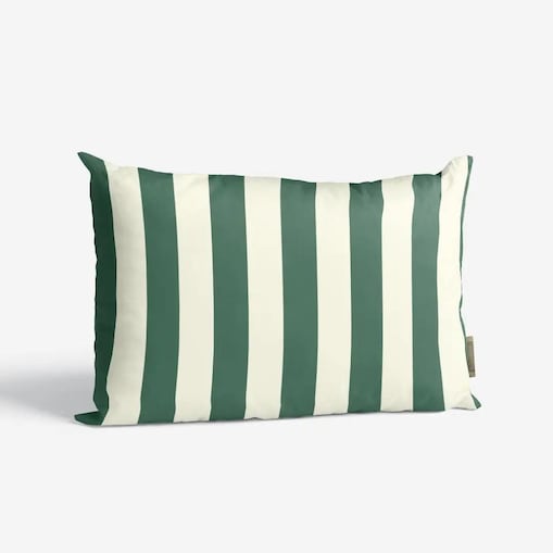 Poduszka świąteczna - klasyczne zielone pasy