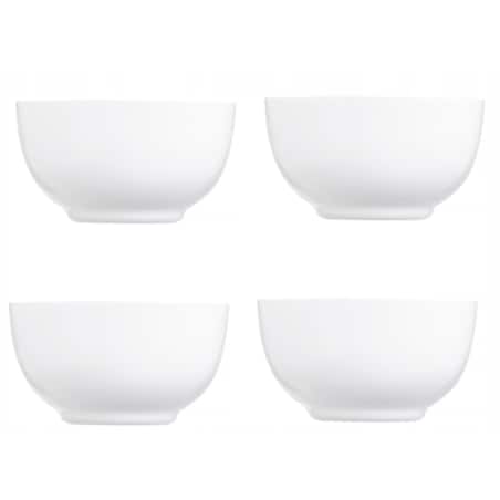MISECZKA miska 4 x 750 ml LUMINARC diwali salaterka na śniadanie zupę BIAŁA